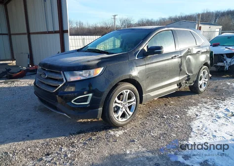 2017 Ford Edge Titanium from USA, damaged, VIN 2FMPK3K93HBC28568
